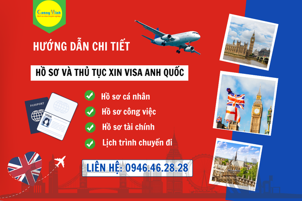 Hướng dẫn hồ sơ thủ tục xin visa anh - quang minh visa